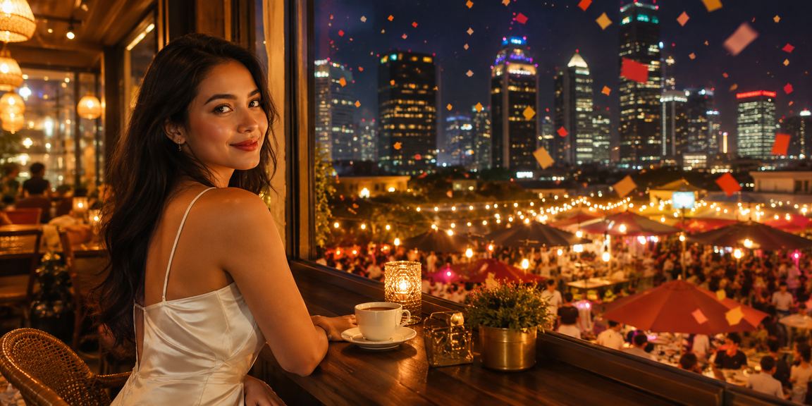 Pelanggan VIP menikmati kopi sambil mendapat informasi bonus eksklusif