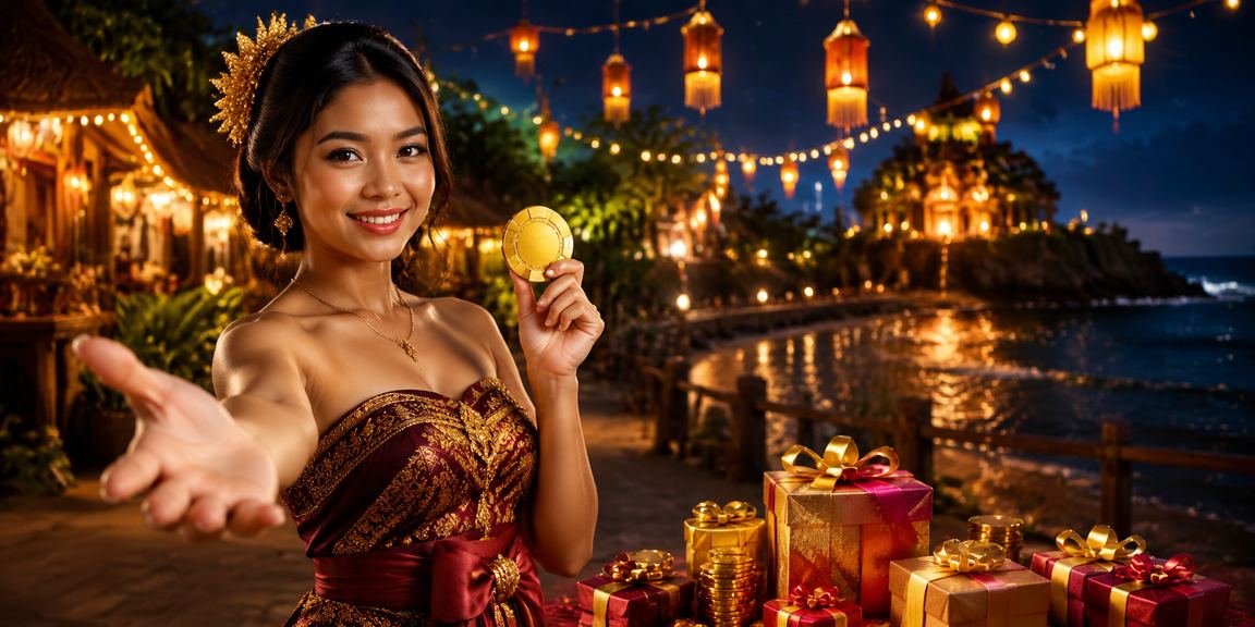 Suasana malam festival dengan permainan casino online yang meriah